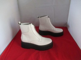 Marc Fisher LTD Prisco Leather Boot $235 - Size  8  -   Ivory  -   #408 - £34.90 GBP