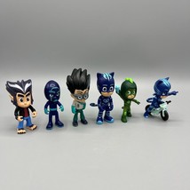 Lot of 6 PJ Masks 3&quot; Figures Howler, Night Ninja, Romeo, Catboy &amp; Gekko - £15.57 GBP