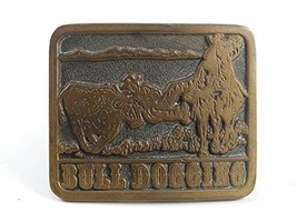 1976 Cowboy Del West Rodeo Bull Dogging Fibbia Della Cintura da Dezy 10217 - £45.37 GBP
