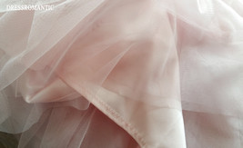 BLUSH Full Tulle Maxi Skirt Wedding Bridesmaid Custom Plus Size Tulle Skirt image 8