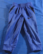 NIKE DRI-FIT BLUE BLACK ATHLEISURE SPORTS OUTDOOR BOYS BABY SWEATPANTS 2... - $15.29