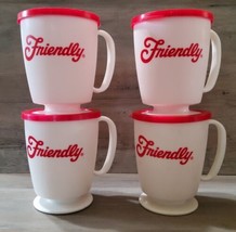 Friendlys Restuarant &amp; Ice Cream Travel Cups Lidded This is My Mug 4.5&#39;&#39;... - £92.96 GBP