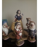 Lladro Disney Snow White and 4 of the dwarfs  Mint Condition w/original box's - $2,250.00