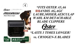 Oster Supersteels (Like Titanium) 10 Blade*Fit A6,Golden,Turbo,Volt,AGC Clippers - £29.06 GBP