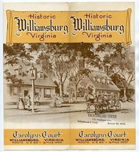 Carolynn Court Brochure Route US 60 Williamsburg Virginia  - £17.29 GBP