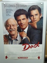 Dad Jack Lemmon Ted Danson Olympia Dukakis Home Video Poster 1989 - £10.08 GBP