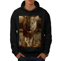 Wellcoda Lion Safari Nature Mens Hoodie, Africa Casual Hooded Sweatshirt - £25.95 GBP+