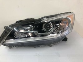 Headlight For 2016-2017 Honda Accord Right Side Black Chrome Housing Clear Lens - £217.94 GBP