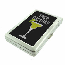 Taco Tuesday Em3 Cigarette Case with Built in Lighter Metal Wallet - $19.75