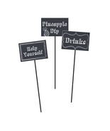 3 ct Chalkboard Centerpiece Sticks Signs 4&quot; x 6&quot; DIY plain use chalk to ... - $5.14 CAD