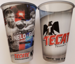 2 Canelo vs GGG2 Tecate Official Beer of Boxing 12 oz Plastic Tumbler, new - $14.95