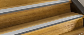 Anti-Slip Aluminum Stair Edge Nosing Protector Self Adhesive 35.4&quot; Silver NEW - £33.36 GBP