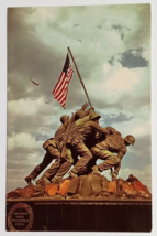 Iwo Jima Statue DeWeldon WW2 Mt Suribachi Arlington Virginia VA Postcard... - $4.99