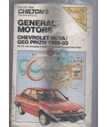 Chilton’s Nova, Geo Prism 1985-93 Repair Manual (USA &amp; Canadian models) - $12.82