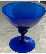 Beautiful Cobalt Blue Dessert Glass – GDC – BEAUTIFUL RICH COLOR–FABULOU... - £15.51 GBP