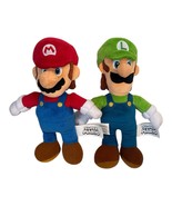 Mario &amp; Luigi Plush 10 inch Super Mario Bros. Nintendo Jakks 2021 - $12.73