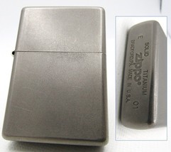 Solid Titanium Zippo 2001 Fired Rare - $680.00