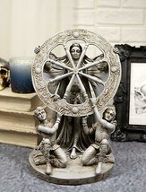 Ebros Celtic Moon Goddess Arianrhod Statue 11&quot;H Cosmic Wheel Of The Year... - $69.99