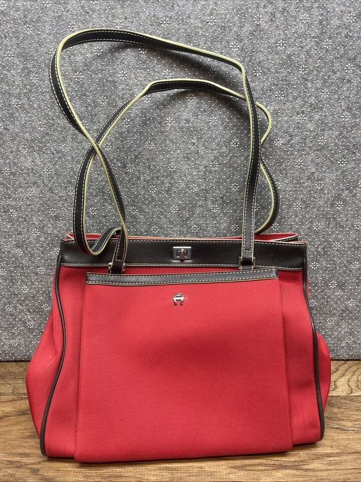 Vintage ETIENNE AIGNER Small Leather Satchel Bag Mini Bag CV JD - $19.80