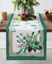 Villeroy &amp; Boch Vintage Holly Fabric Table Runner, 13&quot; X 70&quot; New - £21.89 GBP