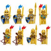 Medieval Castle Golden Crown Knights 5 Minifigure Set - $13.29+