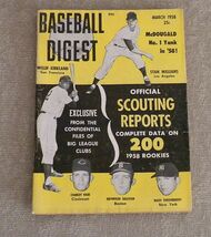Baseball Digest McDougald, Drysdale; Klu; Scouting Reports on Rookies Ma... - €8,52 EUR
