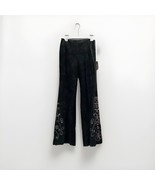 New Danier Embroidered Suede Wide Leg Pant Women Size 2 NWT - $140.25