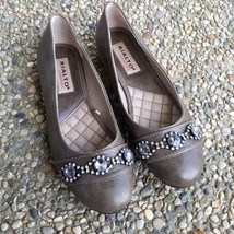 Rialto Comfort Brown Jeweled Flats Size 7.5 - £12.57 GBP