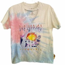 Urban Outfitters Tie Dye Def Leppard Pyromania Tee - £29.89 GBP