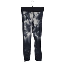 Adidas Climalite Athletic Leggings Small Womens Yoga Running Black Grey - £18.03 GBP