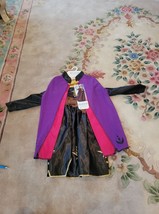 NEW Disney&#39;s Frozen 2 Anna Dress 2pc Cape Costume Dress Up Size 4-6X Pre... - $22.99