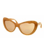 NEW Miu Miu Sunglasses SMU04O KAS9N1 Yellow / Brown Mirror Lens - $3,917.49 MXN