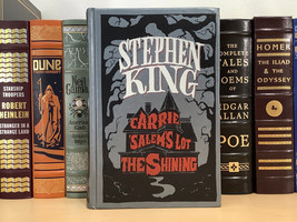 3 Novels by Stephen King - leather-bound - Carrie, Salem&#39;s Lot, The Shining - £53.16 GBP