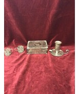 VINTAGE  SILVER PLATED 4 pc box Apollo Cambridge Candle holder MHB cups ... - £33.30 GBP