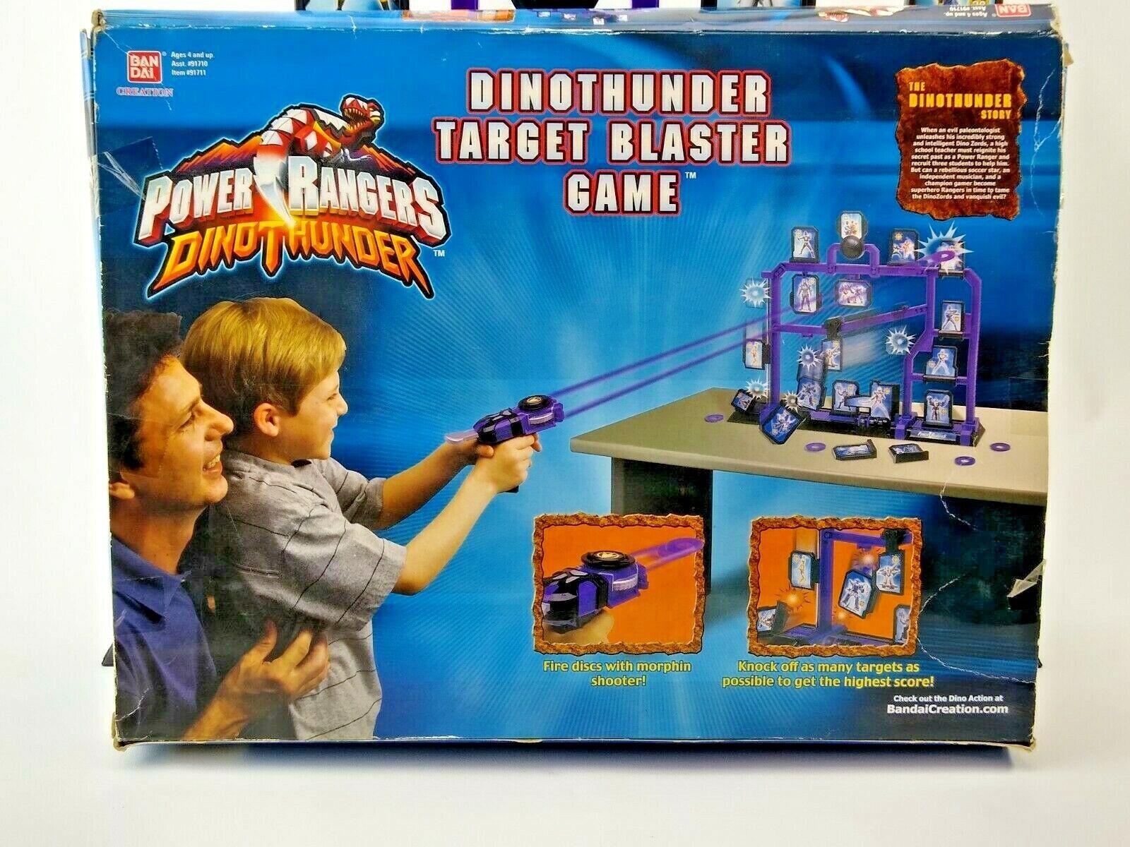 Vtg Bandai Mighty Morphin Power Rangers Dino Thunder Target Blaster ...
