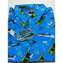 Dixxon X Eliminator Boats Men Shirt Short Sleeve Button Up Stretch XXL 2XL - £46.71 GBP