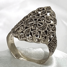 ARG Sterling Silver Marcasite Ring - £39.56 GBP