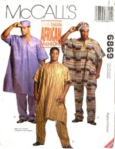 6869 McCall&#39;s Emeaba African Fashions Men&#39;s Tunic and Pants Sewing Pattern - £12.53 GBP