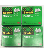 Scotch Magic Tape Refill 4 Rolls (3/4&quot; x 800&quot; Per Roll) Matte Photo Safe - $282.52 MXN