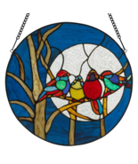 16&quot;H Astrid Blue Birds in the Night Sky Window Panel - $121.69 CAD