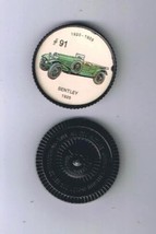 Jello Hostess Cars Coin 1960s Premium - Bentley 1925 #91 - £1.70 GBP