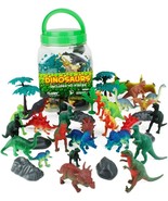 40Piece Big Bucket Toys Tub of Educational Dinosaur Toy Playset with T R... - $46.65