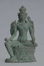 Antique Indonesian Style Javanese Avalokiteshvara Bodhisattva Statue - 20.5cm/8&quot; - £785.49 GBP