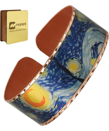 Handmade Copper Bracelet for Women with Wooden Gift Box, Elegant Timeles... - $44.62