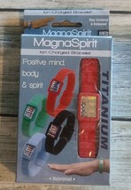 MagnaSpirit ~ Ion Charged Bracelet ~ Red ~ Medium ~ Mind ~ Body &amp; Spirit - £11.95 GBP