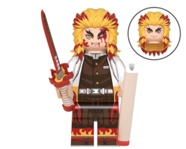 Rengoku Minifigure Custom Made Toys - £5.99 GBP