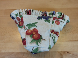 Longaberger basket fabric liner colorful berry theme Square - £7.85 GBP
