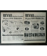 Vintage 1951 Rexall Drug Stores Two Page Original Ad 1221 - £5.20 GBP