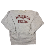 Vintage Champion Muhlenberg College Reverse Weave Gray Sweatshirt Size X... - $97.24 CAD