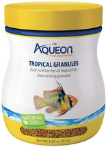 Aqueon Tropical Granules Fish Food 19.5 oz (6 x 3.25 oz) Aqueon Tropical Granule - £31.76 GBP